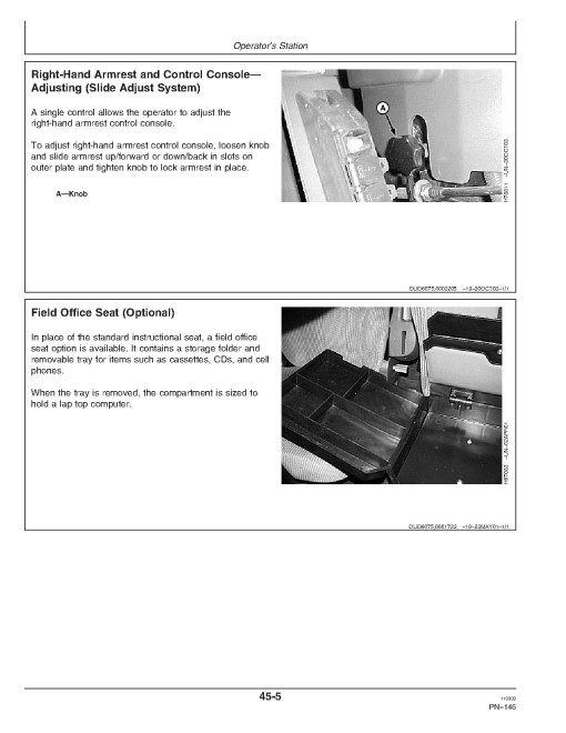 John Deere 9660 STS (SN: 705501 - 710500) and 9760 STS (SN: 705601 - 710600) Combines Operators Manual (OMH208557)