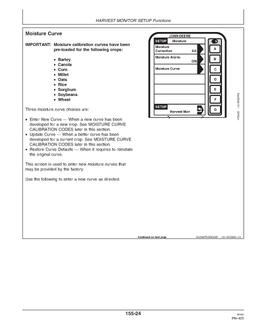 John Deere 9560 (SN: 710201 - 715100) and 9660 (SN: 710301 - 715200) Combines Operators Manual (OMH215826)