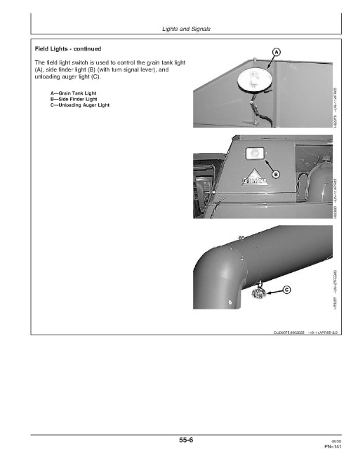 John Deere 9560 (SN: from 715101) and 9660 (SN: from 715201) Combines Operators Manual (OMH219418)