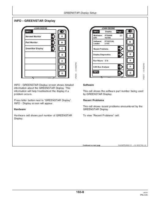 John Deere 9660 STS (SN: from 720301) and 9760 STS (SN: from 720401) Combines Operators Manual (OMH226957)