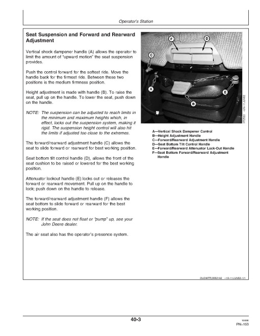 John Deere HillMaster 9880i STS Combines (SN: from 720701) (Europe) Operators Manual (OMH228645)