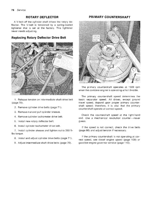 John Deere 6602 Combines (SN: up to 001000) (North America) Operators Manual (OMH82769)