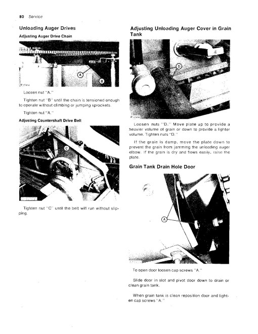 John Deere 6600 and 7700 Combines (SN: 001001 - 008000) (North America) Operators Manual (OMH84020)