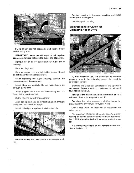 John Deere 6601 Pull-type Combines (SN: 003501 - 162500) (North America) Operators Manual (OMH84345)
