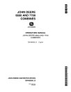 John Deere 6600 (SN: 105801 - 163900) and 7700 (SN: 111901 - 163900) Combines (North America) Operators Manual (OMH86806)
