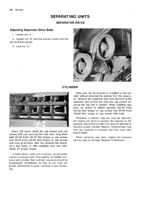 John Deere 6601 Pull-type Combines (SN: 162501 - 260900) (North America) Operators Manual (OMH88383)