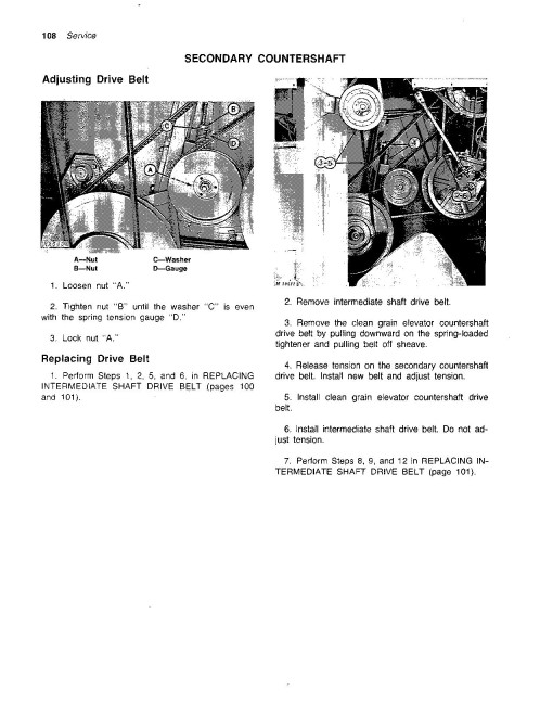 John Deere 6600, SideHill 6600 (SN:206201-254050), 7700 (SN:213301-261750) Combines (North America) Operators Manual (OMH92873)