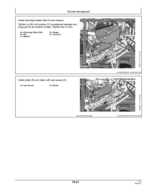 John Deere S650, S660, S670, S680 and S690 Combines (SN: from 795001) (North America) Operators Manual (OMHXE104567)