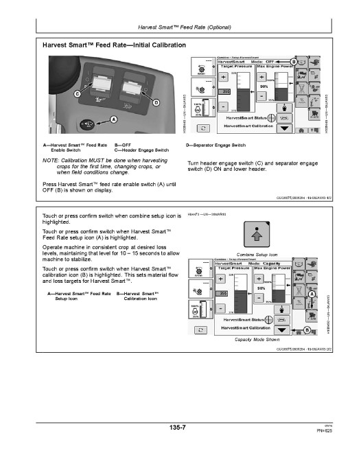 John Deere S650, S660, S670, S680 and S690 Combines (SN: from 795001) (North America) Operators Manual (OMHXE104567)