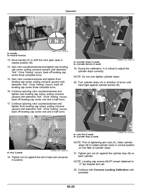 John Deere S760, S770, S780 and S790 STS Combines (SN: 805001 - 810000) (North America) Operators Manual (OMHXE128074)