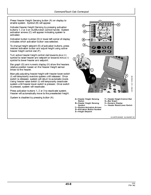 John Deere 9670 STS (SN: 735201 - 740100) and 9770 STS (SN: 735301 - 740100) Combines Operators Manual (OMHXE13769)