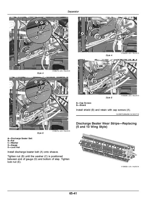 John Deere S760, S770, S780 and S790 STS Combines (SN: 810001 - 815000) (Export Edition) Operators Manual (OMHXE147928)