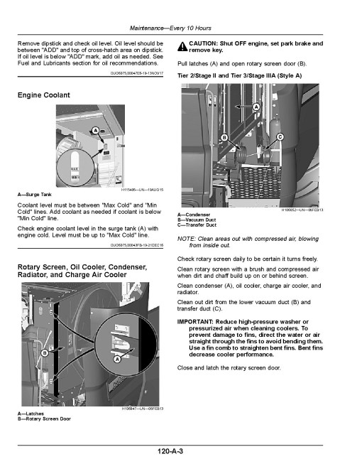 John Deere S760, S770, S780 and S790 STS Combines (SN: 815001 - 820000) (Export Edition) Operators Manual (OMHXE161555)