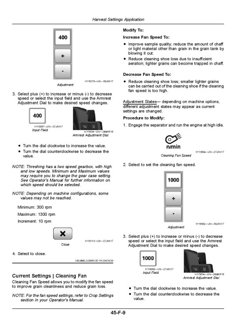 John Deere X9 1000 and X9 1100 Combines (SN: 815001 - 820000) (North America) Operators Manual (OMHXE162878)