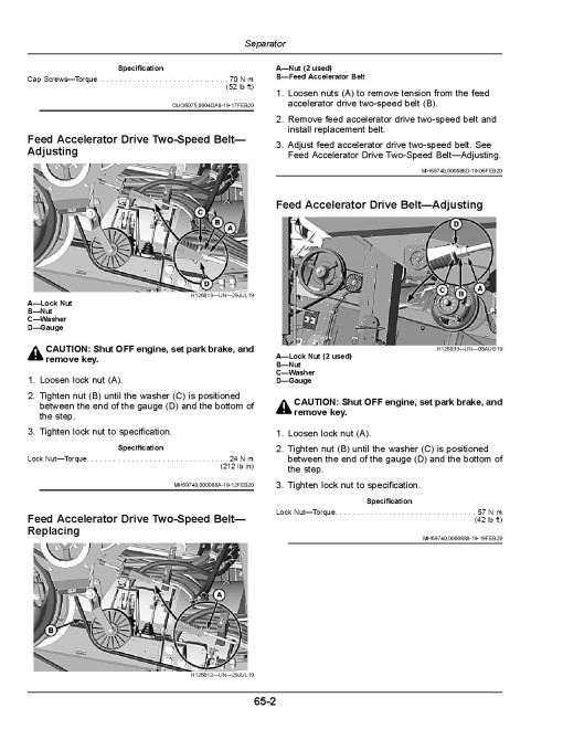 John Deere X9 1000 and X9 1100 Combines (SN: 815001 - 820000) (Europe) Operators Manual (OMHXE166042)