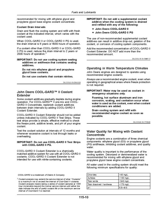 John Deere X9 1000 and X9 1100 Combines (SN: 815001 - 820000) (Europe) Operators Manual (OMHXE166042)