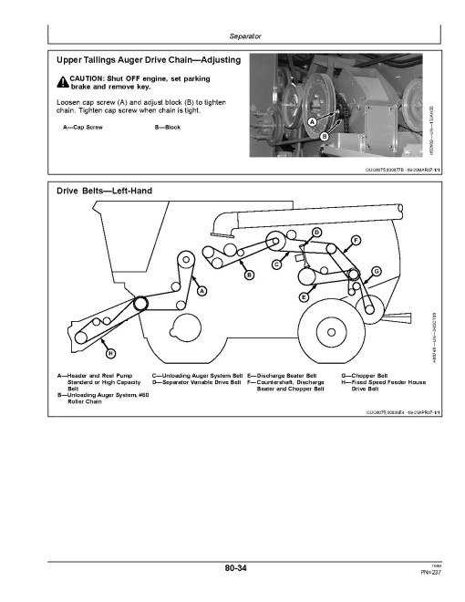 John Deere S560 Combines (SN: 735501 - 740100) (Europe) Operators Manual (OMHXE16687)