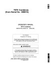 John Deere T670 Combines (SN: 085500 - 109999) (North America) Operators Manual (OMHXE17702)
