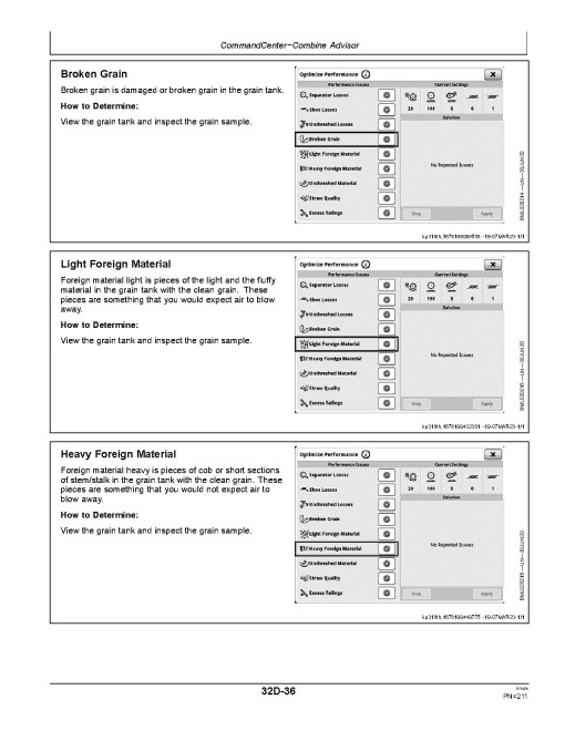 John Deere S760, S770, S780 and S790 STS Combines (SN: from 150100) (South America) Operators Manual (OMHXE193047)
