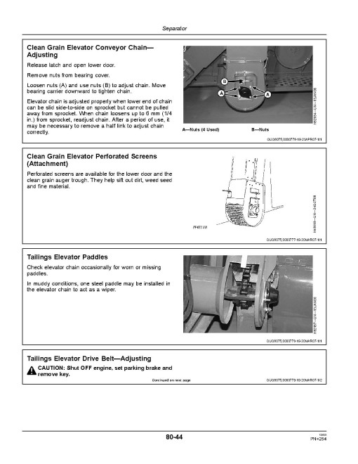 John Deere 9570 STS Combines (SN: from 740101) Operators Manual (OMHXE22981)