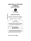 John Deere 9670 STS and 9770 STS Combines (SN: from 740101) Operators Manual (OMHXE22997)