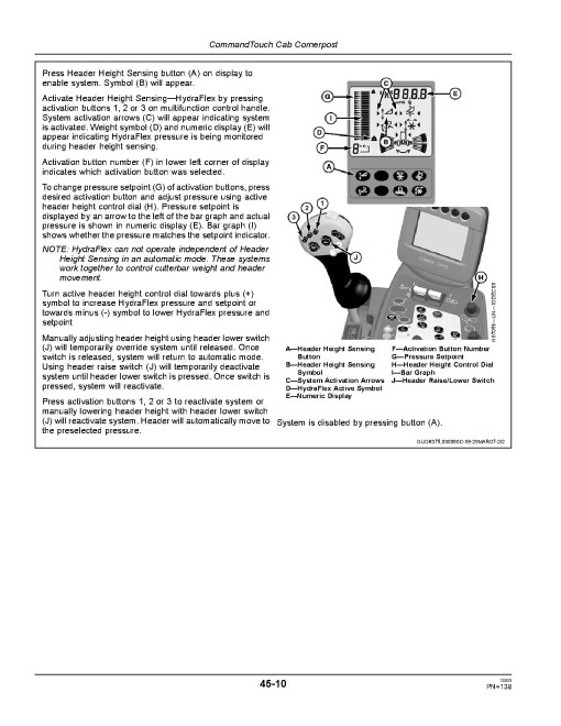 John Deere 9670 STS and 9770 STS Combines (SN: from 740101) Operators Manual (OMHXE22997)