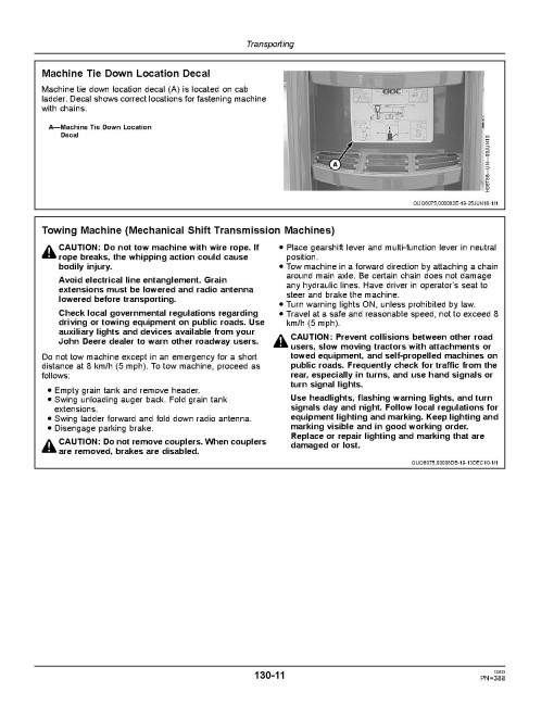 John Deere S550 Combines (SN: 745101 - 755000) (North America, Export) Operators Manual (OMHXE29685)