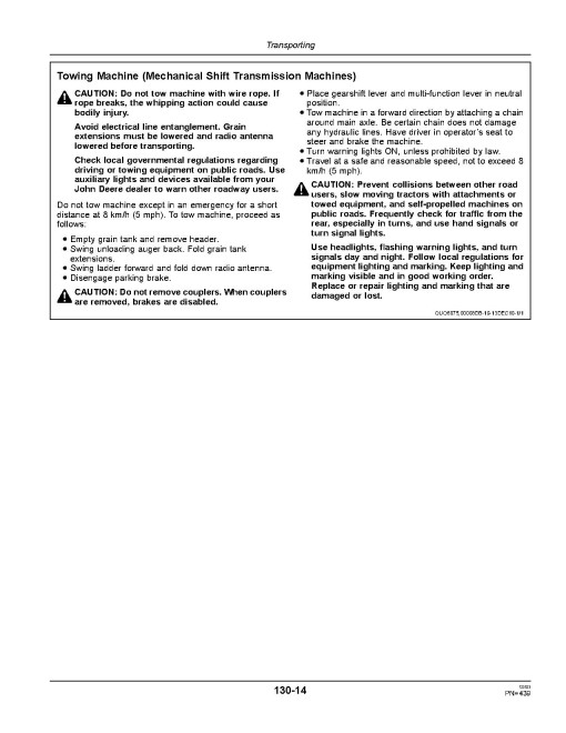 John Deere S660 Combines (SN: 745101 - 755000) (North America) Operators Manual (OMHXE29686)