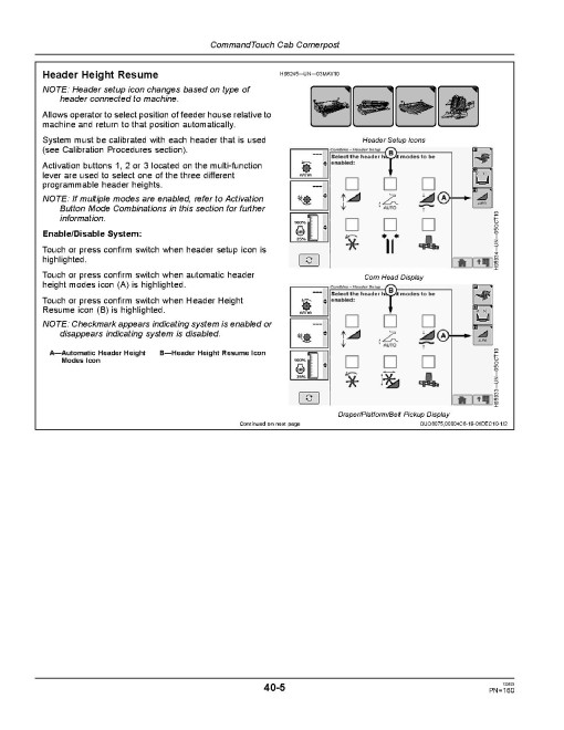 John Deere S680 and S690 Combines (SN: 745101 - 755000) (Europe) Operators Manual (OMHXE29980)
