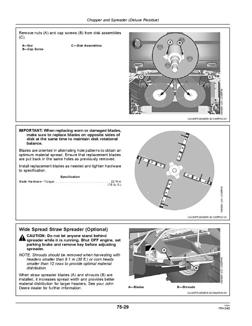 John Deere S660, S670, S680 and S690 Combines (SN: 755001 - 765000) (North America) Operators Manual (OMHXE51478)
