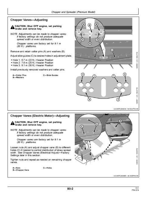 John Deere S660, S670, S680, S685, S690 and HillMaster Combines (MY2014) (Europe) Operators Manual (OMHXE65373)