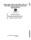 John Deere 400R, 408R, 410R, 412R, 600R, 612R, 616R Self-Propelled Sprayer/Spreader (Export,SN: 270001-) Operators Manual (OMKK105339)