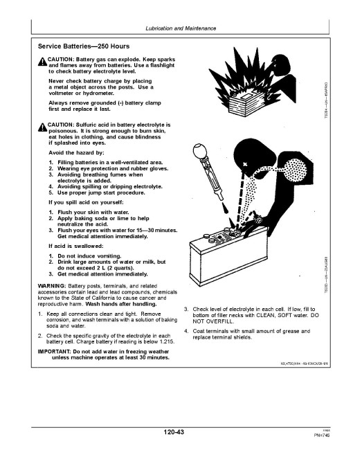 John Deere 400R, 408R, 410R, 412R, 600R, 612R, 616R Self-Propelled Sprayer/Spreader (N.A.,SN:240001-250000) Operators Manual (OMKK110207)