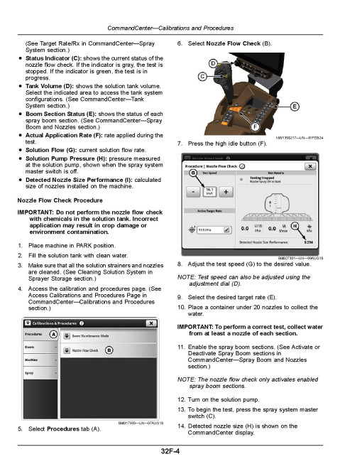 John Deere M4025 (SN:250001-270000), M4030 and M4040 (SN: from 250001) Self-Propelled Sprayers Operators Manual (OMKK111833)