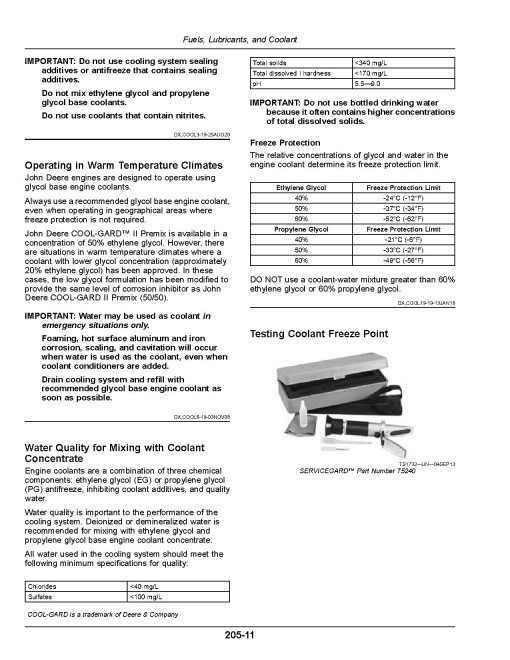 John Deere M4025 Self-Propelled Sprayers w/o Solution/Spray System (SN: 190000 - 230000) Operators Manual (OMKK112631)