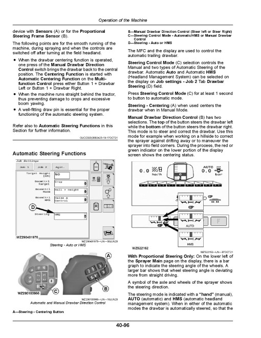 John Deere M724, M724i, M732, M732i, M740 and M740i Trailed Crop Sprayers (from MY2021) (Europe) Operators Manual (OMKK114536)