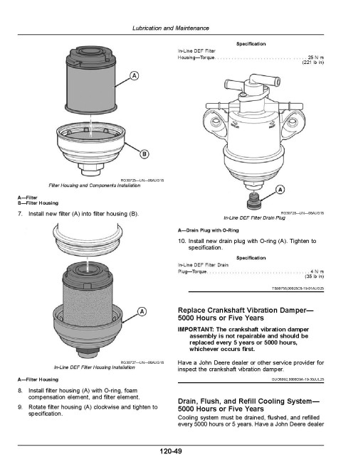 John Deere 400R, 408R, 410R, 412R, 600R, 612R, 616R Self-Propelled Sprayer/Spreader (SN:250001-260000,N.A.) Operators Manual (OMKK122675)