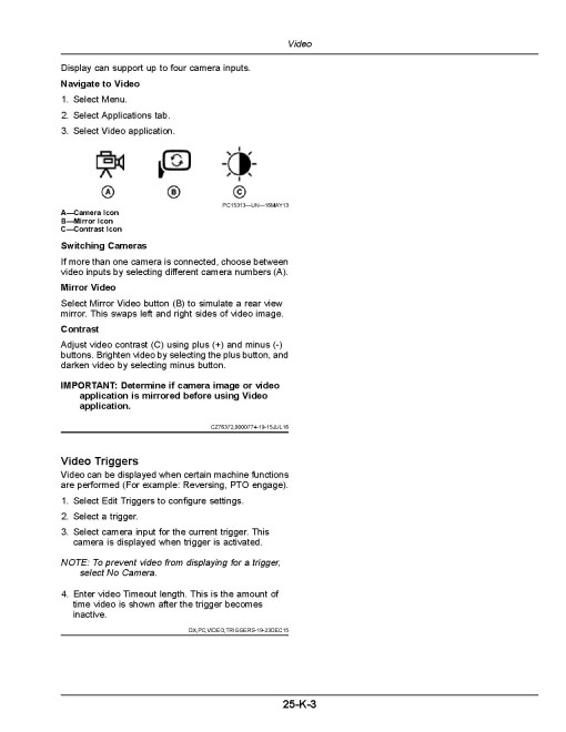 John Deere R4023 Self-Propelled Sprayers (SN: from 250001) (Asia) Operators Manual (OMKK123246)