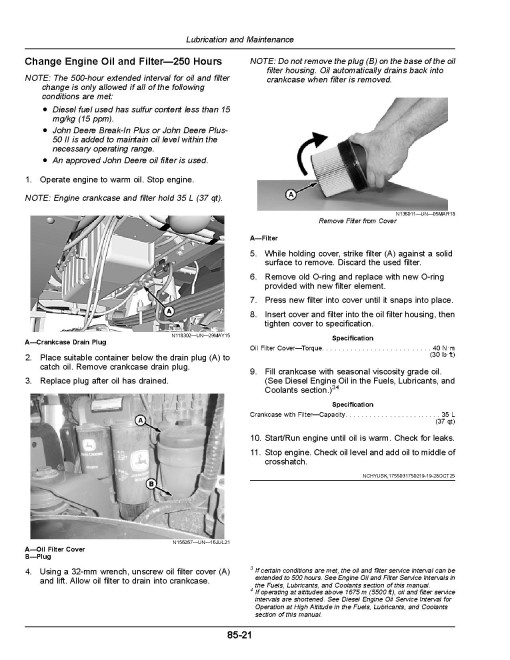 John Deere 800R Self-Propelled Sprayer/Spreaders (SN: from 260001) (North America) Operators Manual (OMKK140856)