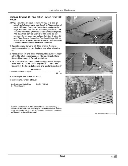 John Deere 4630 Self-Propelled Sprayers (SN: from 033001) (Export Edition) Operators Manual (OMKK19664)