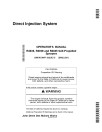 John Deere Direct Injection System for Self-Propelled Sprayers (SN: 006001-180000) Operators Manual (OMKK19847)