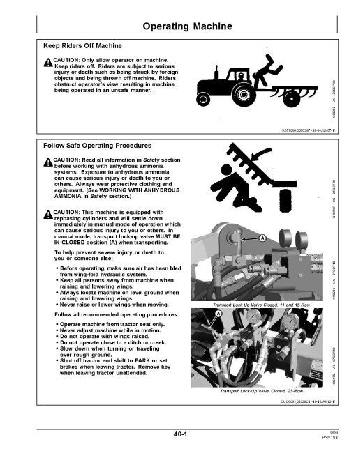 John Deere 2510H High Speed Nutrient Applicators (SN: 760101 - 770100) (North America) Operators Manual (OMKK22463)