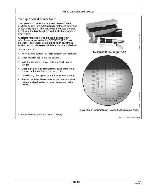 John Deere R4030, R4038 and R4045 Self-Propelled Sprayers (SN: 011101 - 170000) (Export Edition) Operators Manual (OMKK25455)