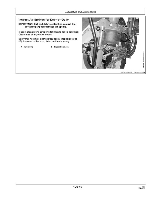 John Deere R4030, R4038 and R4045 Self-Propelled Sprayers (SN: 170001 - 180000) (Export Edition) Operators Manual (OMKK31839)