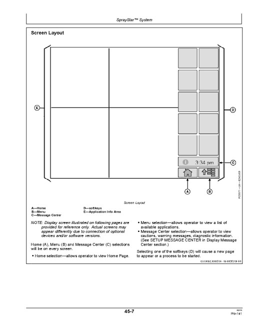 John Deere R4023 Self-Propelled Sprayers (SN: 170001 - 180000) (Export Edition) Operators Manual (OMKK32647)