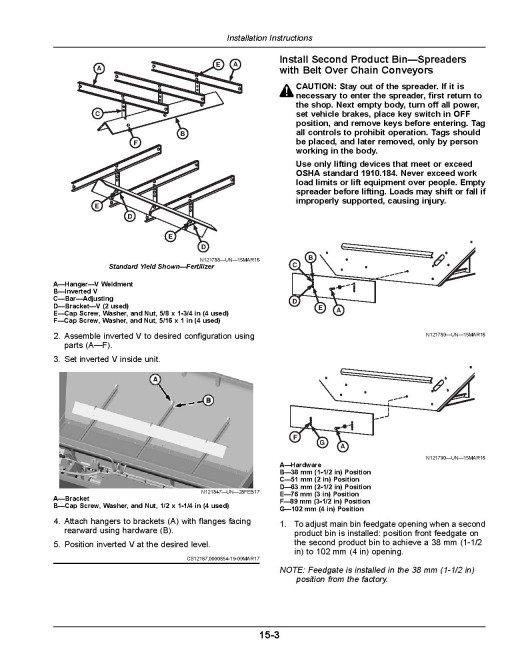 John Deere DN495 Dry Fertilizer Spreaders (MY2017) (North America) Operators Manual (OMKK33916)