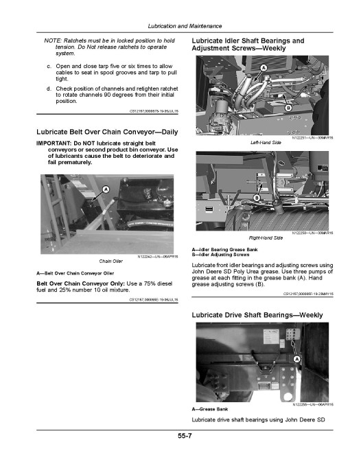 John Deere DN495 Dry Fertilizer Spreaders (MY2017) (North America) Operators Manual (OMKK33916)