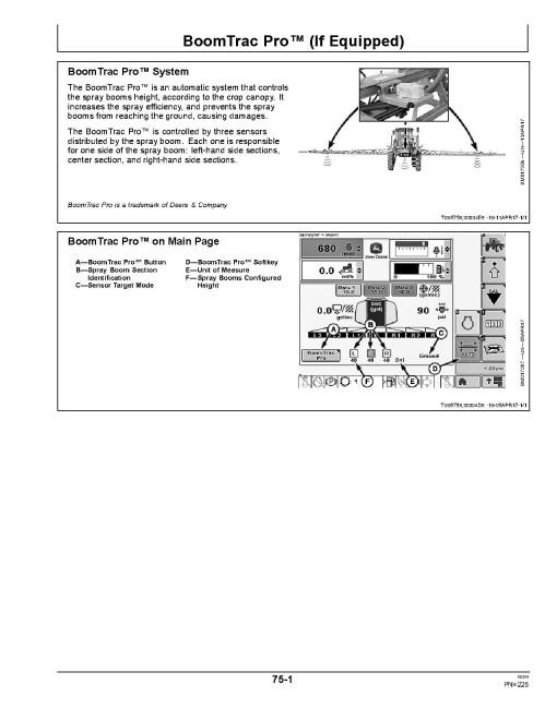 John Deere 4630 Self-Propelled Sprayers mfg. in Brasil (SN: 055000 - 189999) Operators Manual (OMKK36433)