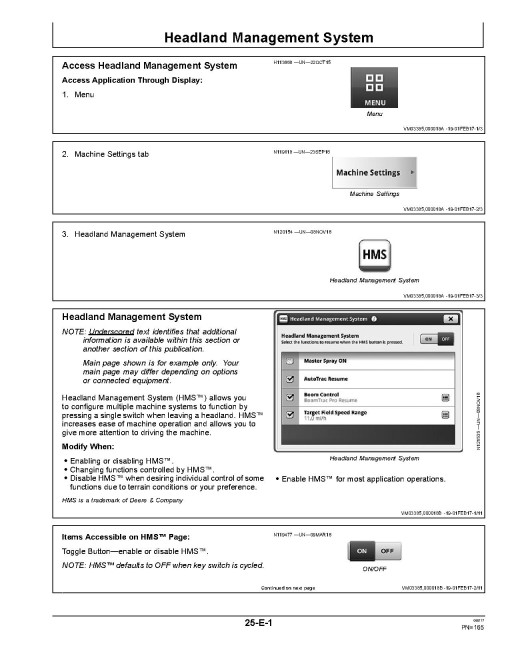 John Deere R4023 Self-Propelled Sprayers (SN: 180001 - 190000) (Export Edition) Operators Manual (OMKK42044)