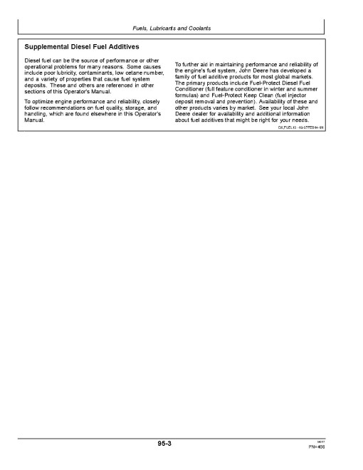 John Deere R4023 Self-Propelled Sprayers (SN: 180001 - 190000) (Asia) Operators Manual (OMKK42096)